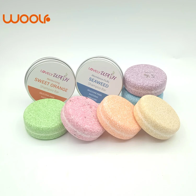 Wholesale private label zero waste sls free hair darkening shampoo bar natural