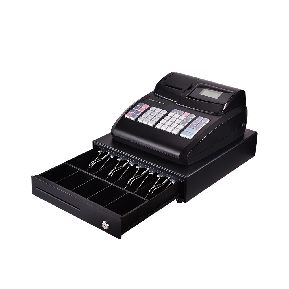 Electronic POS System 58mm Paper Roll Modern Cash Register with Software ECR800