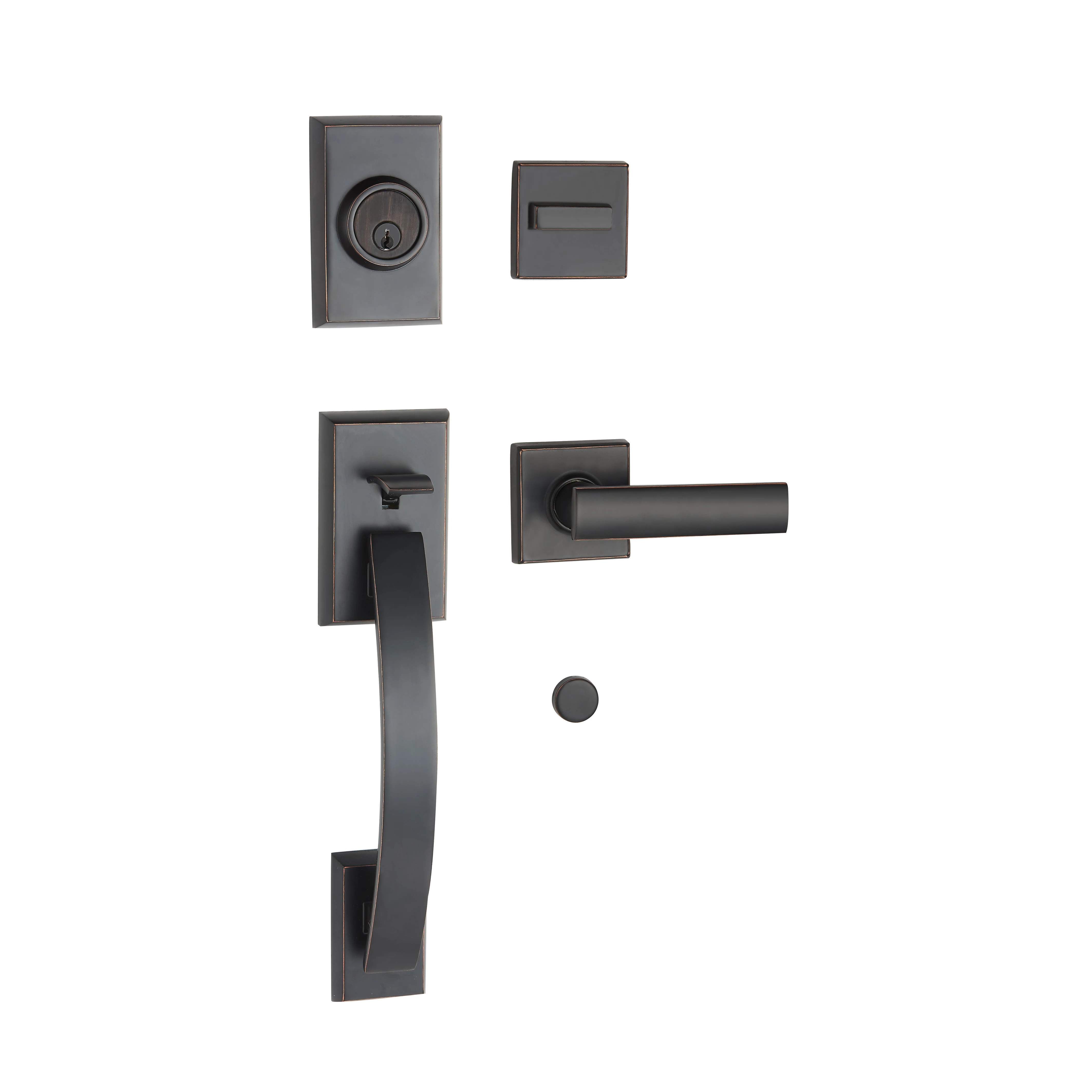 Exterior Security Gate Lock Zinc Alloy Handle Brand Wholesale America Market Single Cylinder Single Handleset Front Door Lock