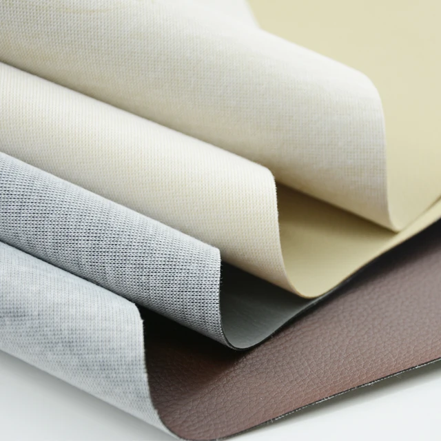 
Hot Sale plain color litchi embossed pvc leather car seat fabric for sofa cover 0.8mm embossed fabric 