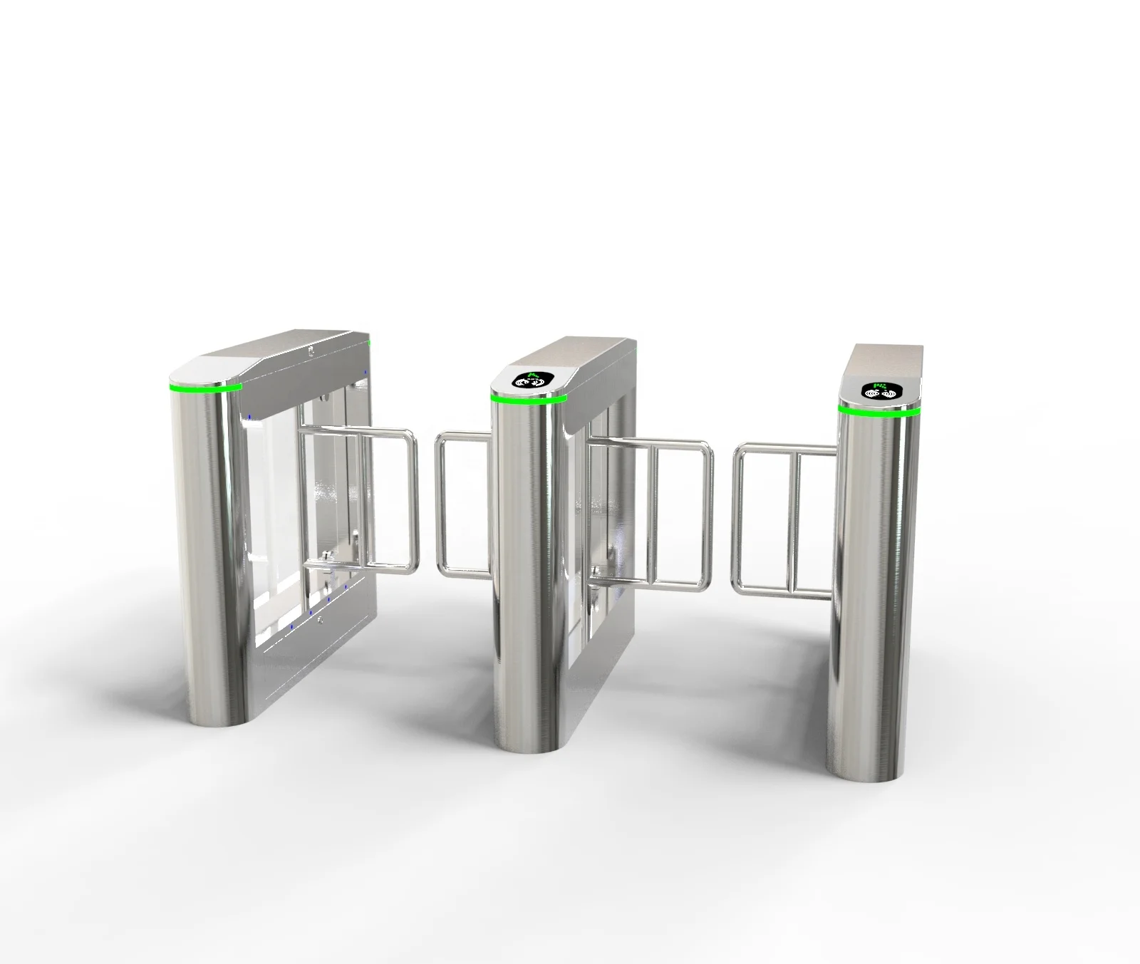 
Anti-collision Swing Barrier Gate Pedestrian Control RFID Swing Barrier Gates 