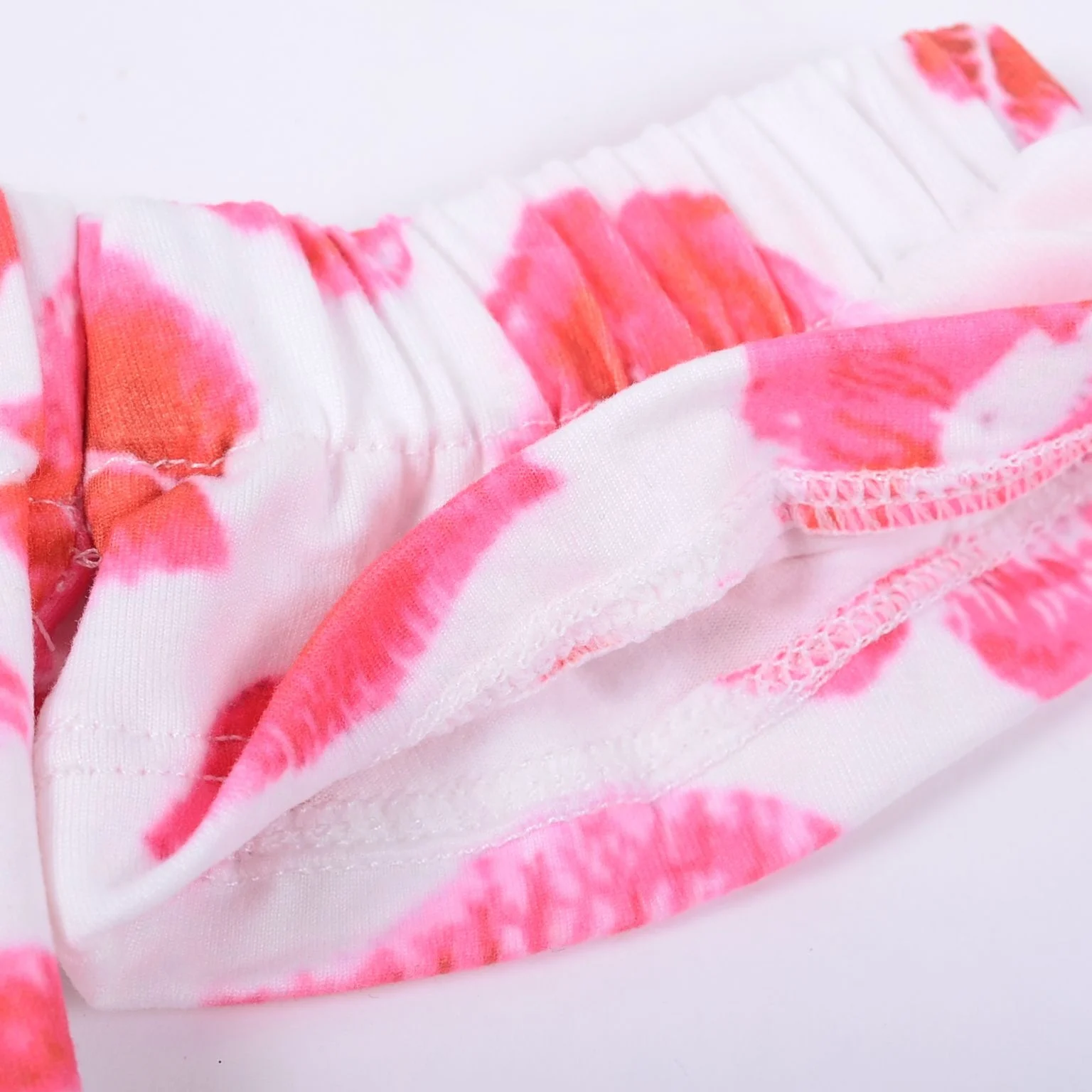 Wholesale baby ruffle edge kiss rompers snap button romper girl baby Leopard printed bubble rompers baby strapless  leo