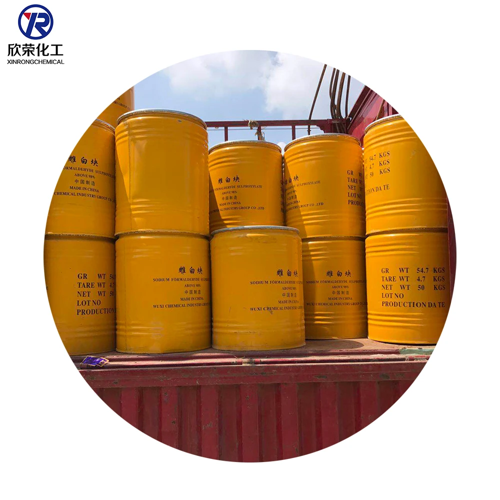 
High purity 98% min sodium formaldehyde sulfoxylate rongalite 