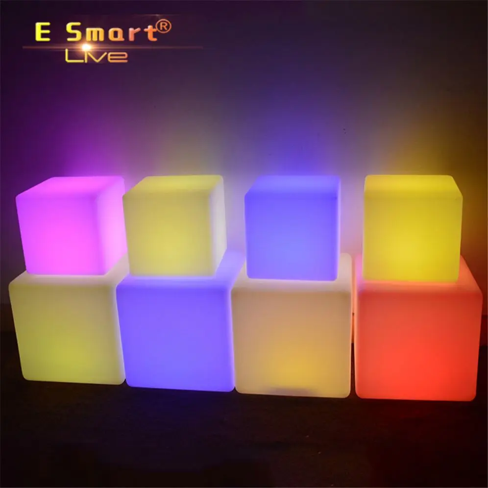 led furniture for party outdoor furniture garden led cube chairs table with light for adRohst kids