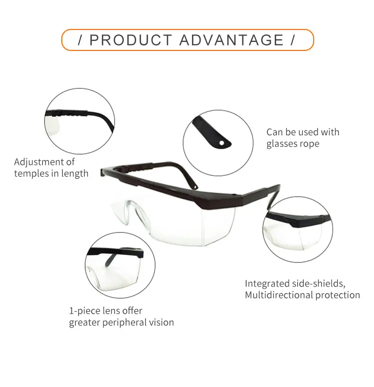 Anti UV Glasses Protective Eye wear Goggles For Work Lab UV proof Safety Goggles