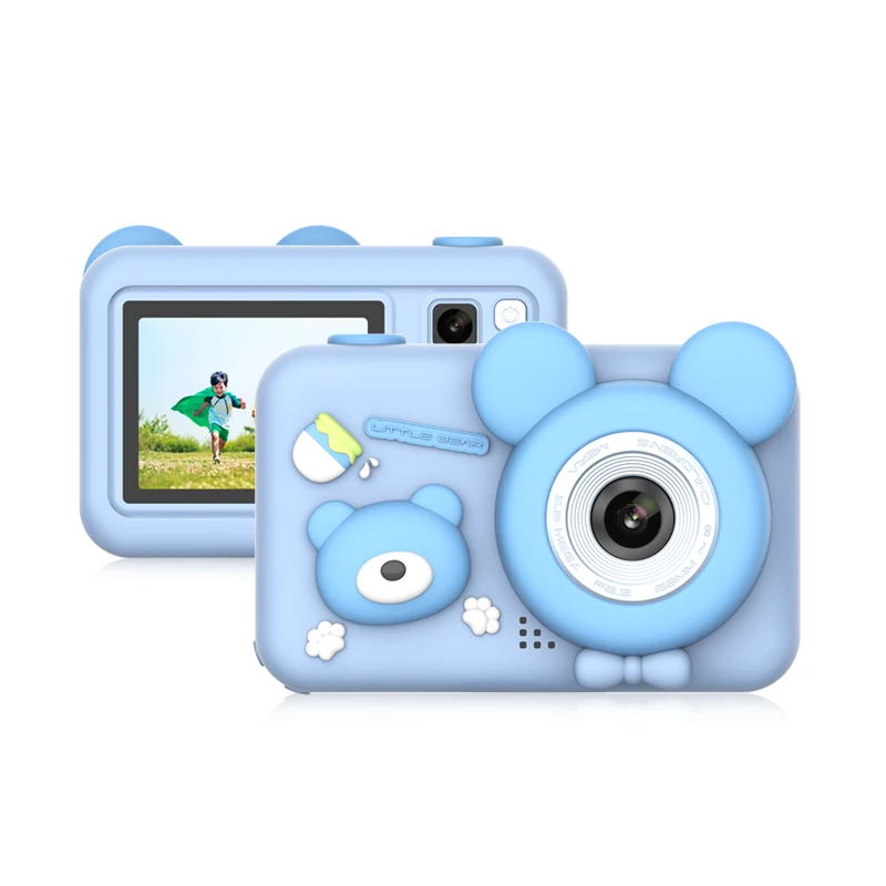 2023 New Cheap Cartoon Animal Mini Children Digital Camera With 2 Inch HD 1080P