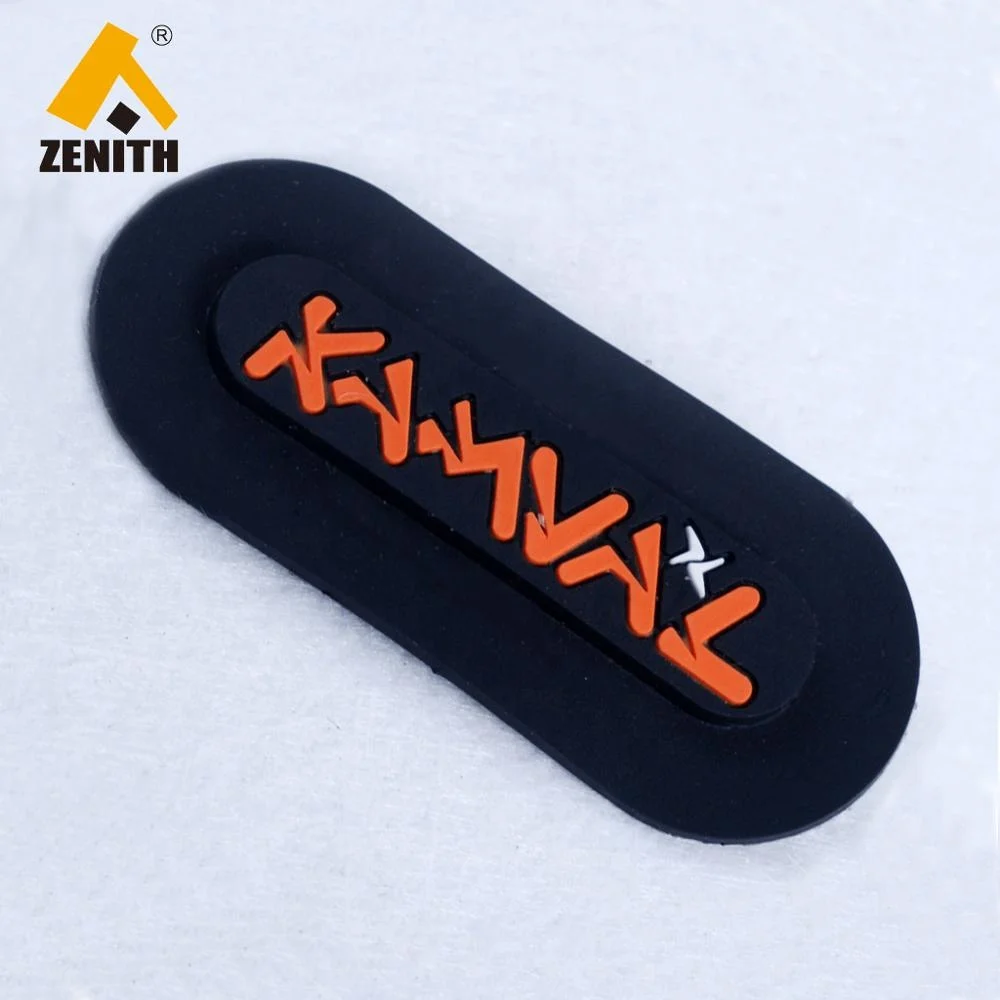 Customized Embossed Logo  PVC 3D Soft Rubber Patches for Garment LR10046