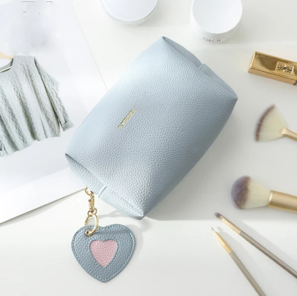 Elegant oem cosmetiqueras de maquillaj kosmetiktasche zum bedrucken vegan PU leather cosmetic bag