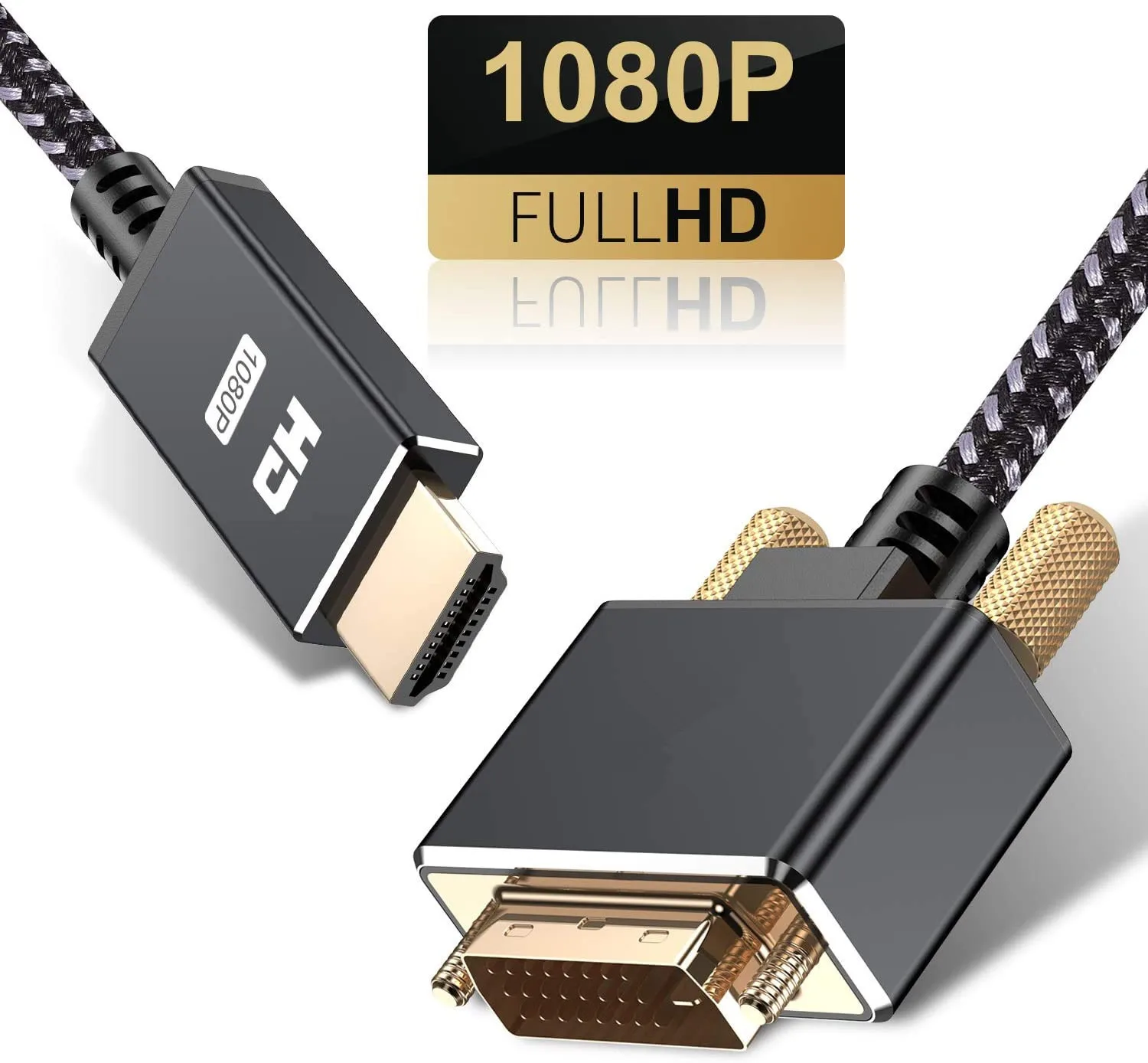High speed HDMI to DVI cable 24+1 pin Gold plated Male to male For 1080P HD Adapter cable 1m 2m 3m hdmi to dvi conversion cable