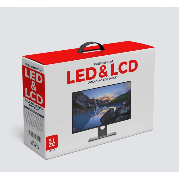 Изготовленные на заказ гофрированные цветные светодиодные коробки для телевизора Упаковка и доставка картонных коробок оптовая