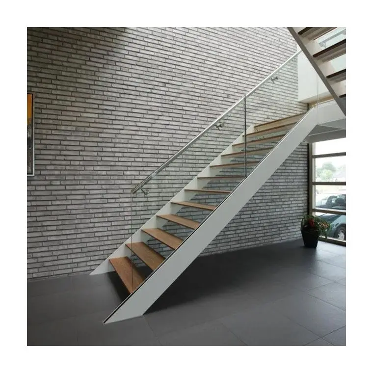 Cheap price interior / exterior portable metal deck stairs with carbon steel double stringer