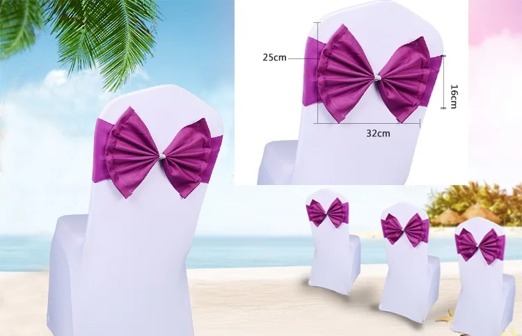 Распродажа, пояс для стула LONGSUN из спандекса, свадебный стул с бантом по заводской цене, свадебный стул с бантом