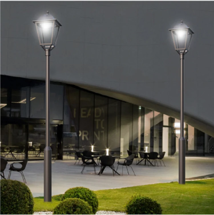 Space-shine Retro Courtyard Landscape Road Lights European Classic Single Head Garden Pathway Lamp Outdoor Led Garden Lighting