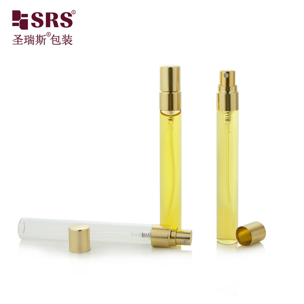 10ml Empty Cosmetic Packaging Glass Transparent Travel Perfume Spray Bottle