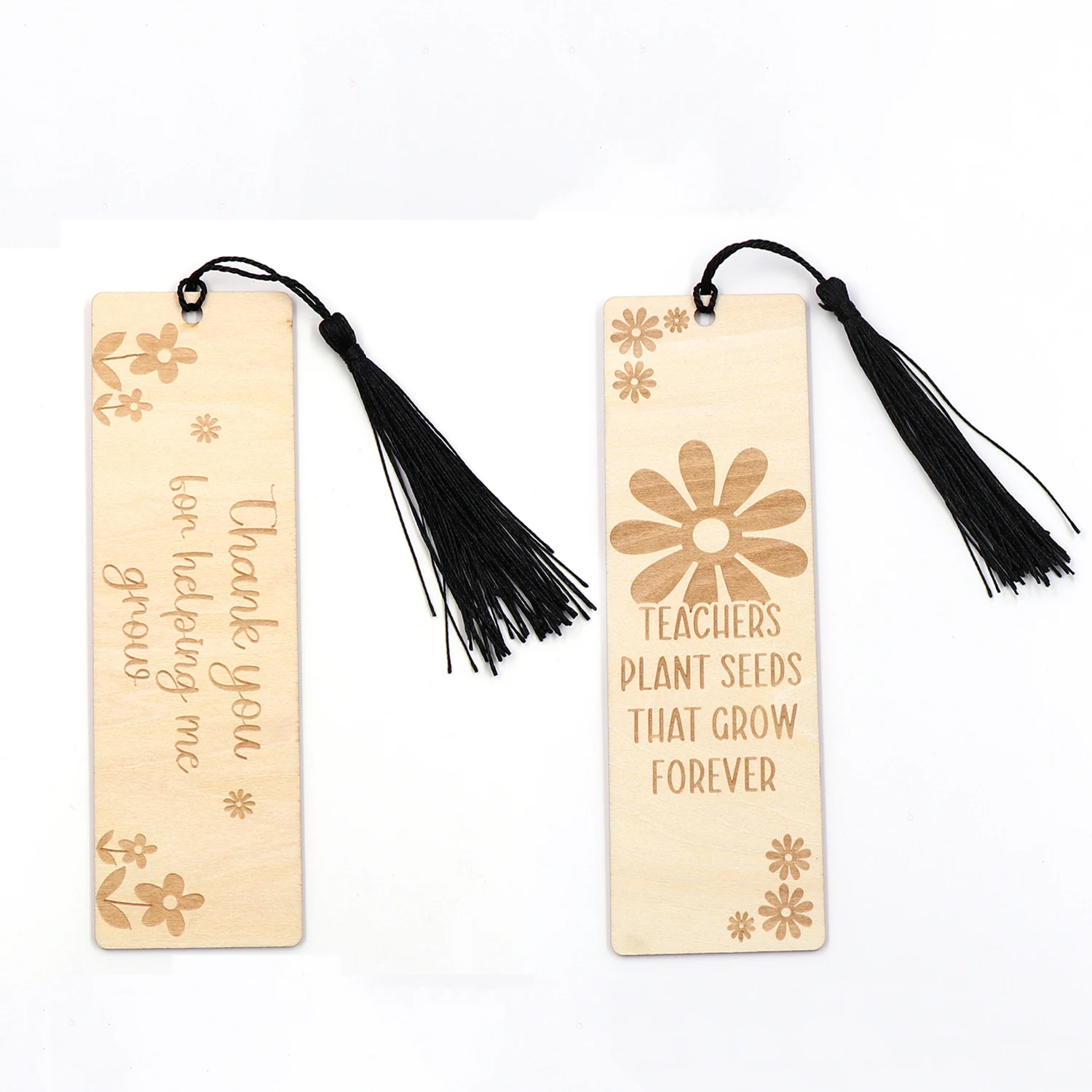 MD135CH1411 Teachers Plant Weeds That Grow Forever Wooden Bookmark Teacher Appreciation Gift