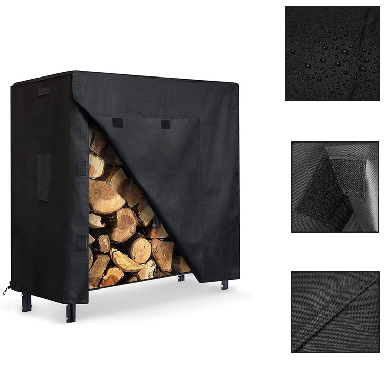 Waterproof Indoor/Outdoor Firewood Rack for Patio Wood Log Holder for Outdoor Use
