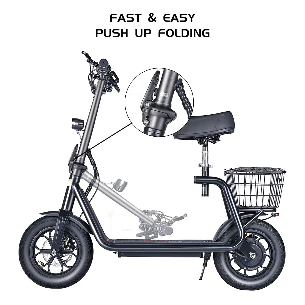 
2021 new arrival UK warehouse adult 500w 11ah 48V 40km/h M5 PRO 12inch fat tires folding e electric scooter 