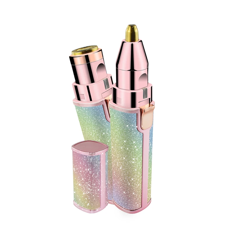 2021 Electric 2 in 1 Painless Eye Brow Epilator Eyebrow Trimmer Mini Shaver Razors Women depilator Portable Facial Hair Remover
