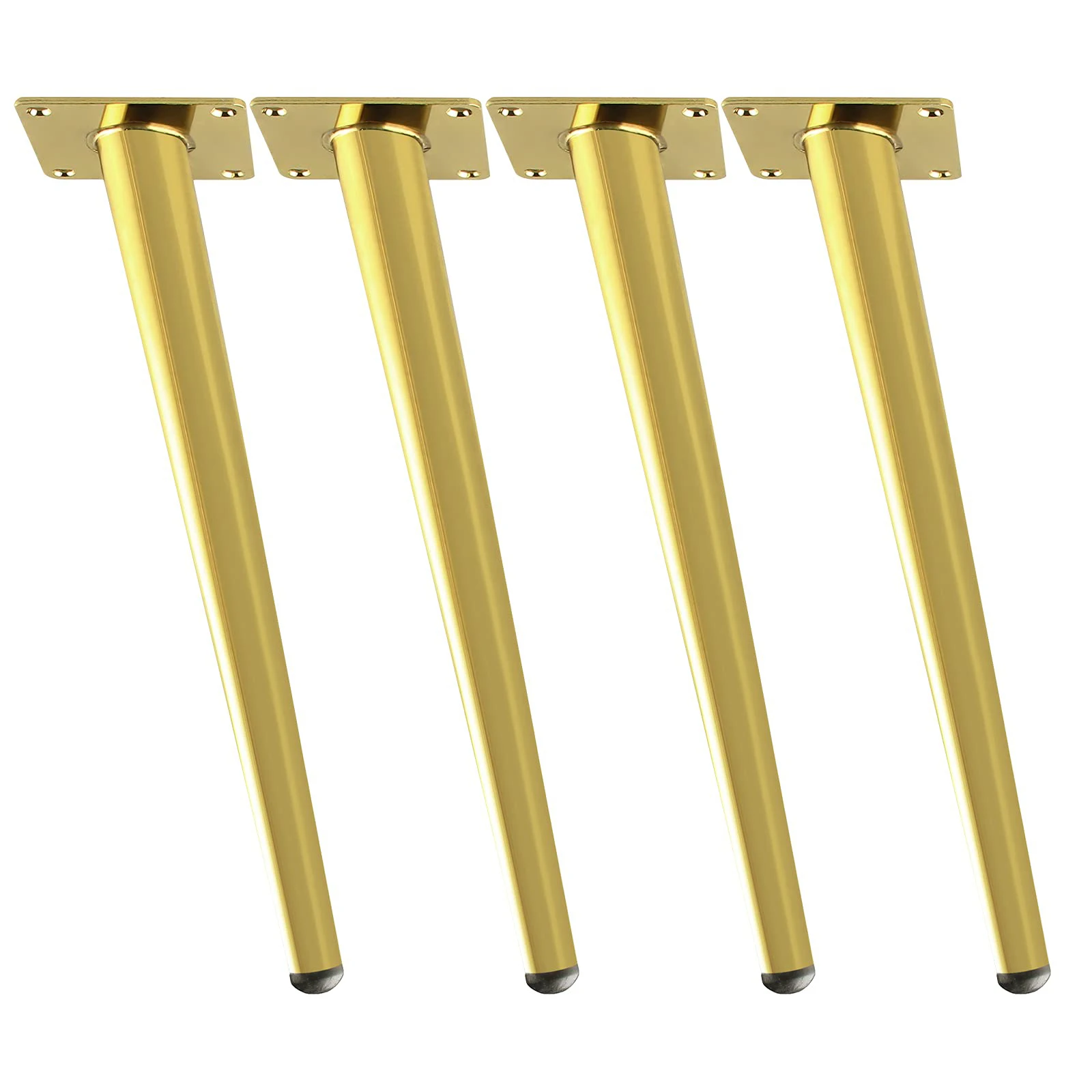 Chair Legs 16 Inch Tapered Gold Black Modern Luxury Furniture Feet Cabinets Coffee Table Metal Stool Chair Bench Legs For Chair