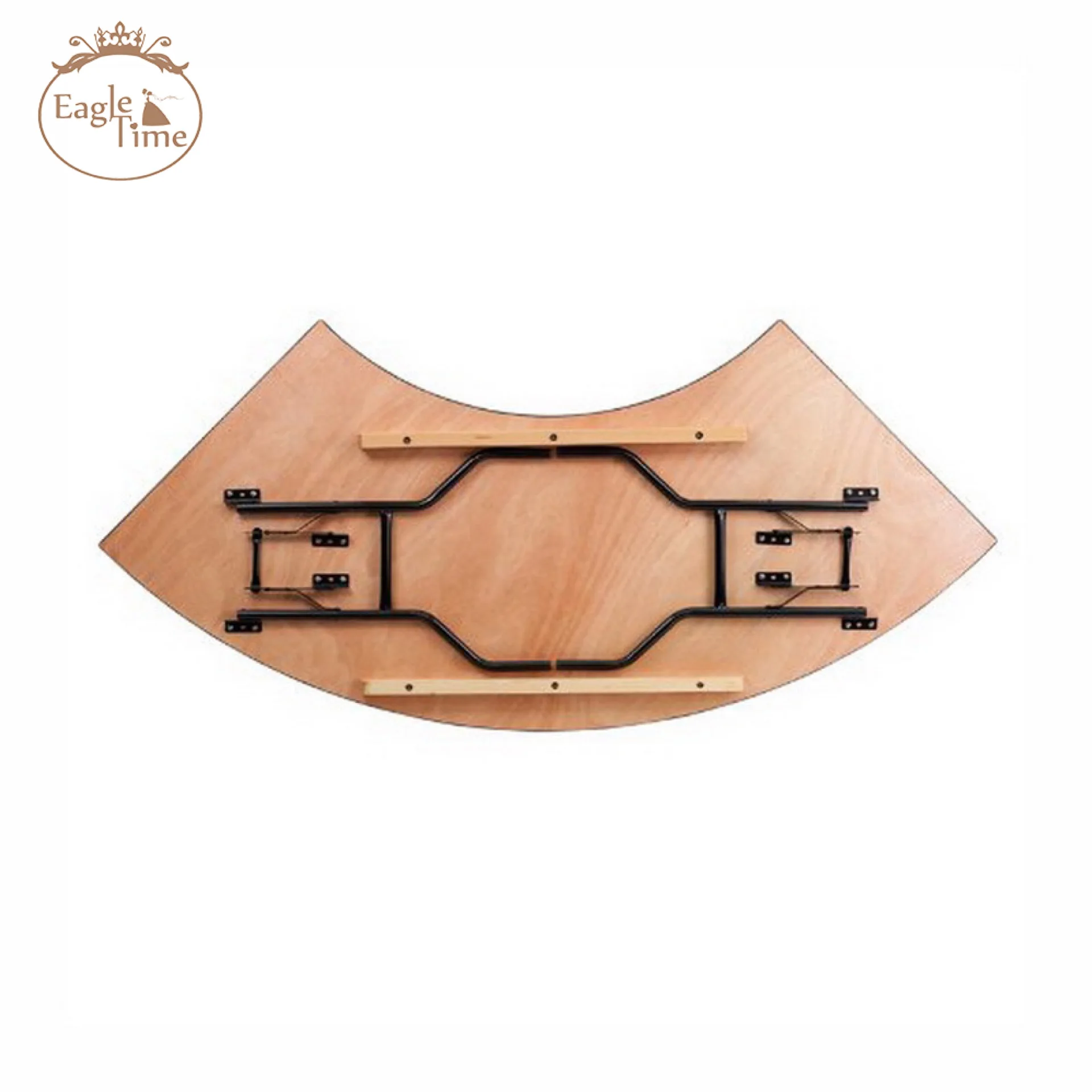 2024 Hot Selling Wood Wedding Event Wooden Table Curved Shape Solid Wood Tables for Events