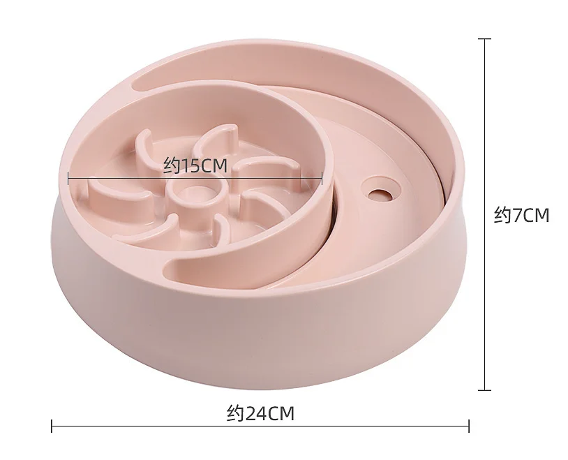 Pet Food Bowl Large Slow Food Bowl Bite Resistant Antiskid Slow Food Dog Bowl Water Dispenser For Dog And Cat Pet Product