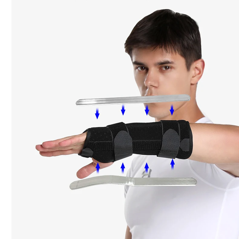 new two widen steel bars support night sleep splint detachable pain relief wrist brace holding gear hand sprain arthritis band