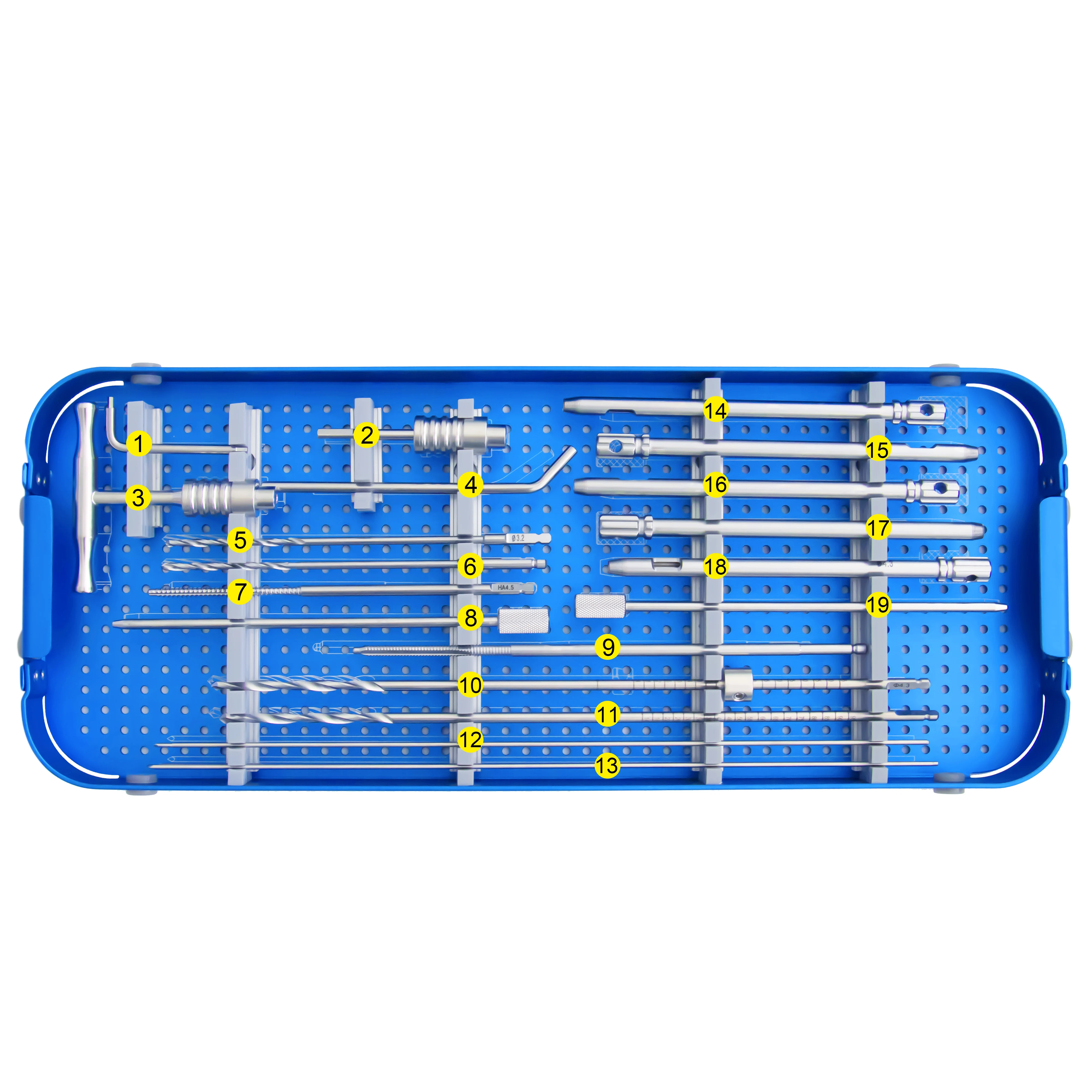 High Quality Orthopedic Surgical Instruments Small Fragment Locking Plate Instrument Set-II(AO) for Fracture Surgery