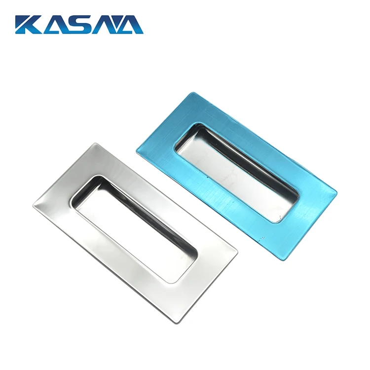 Stainless Steel Recessed Flush Pull Finger Insert Sliding Door Handle