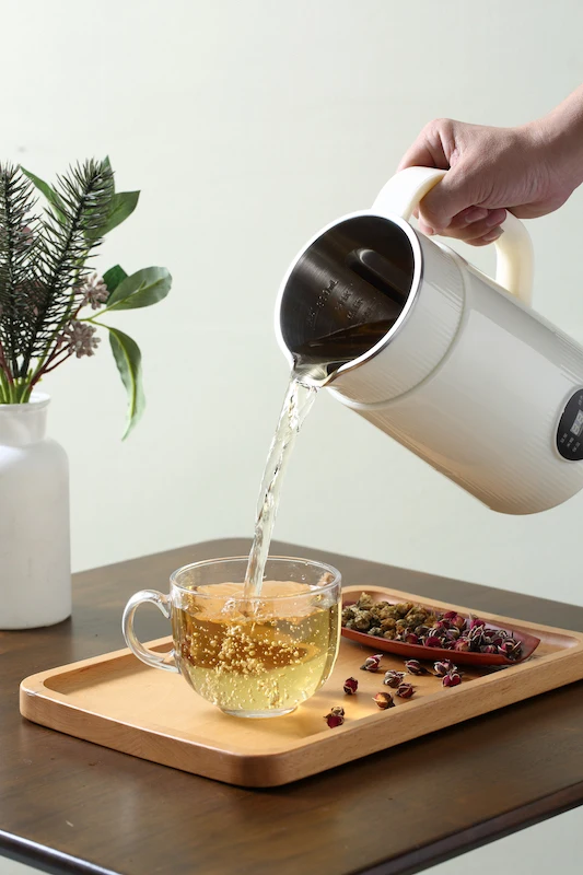 800ML Mini Automatic Heating Soybean Milk Machine Vegetarian Filter-Free for Household Use