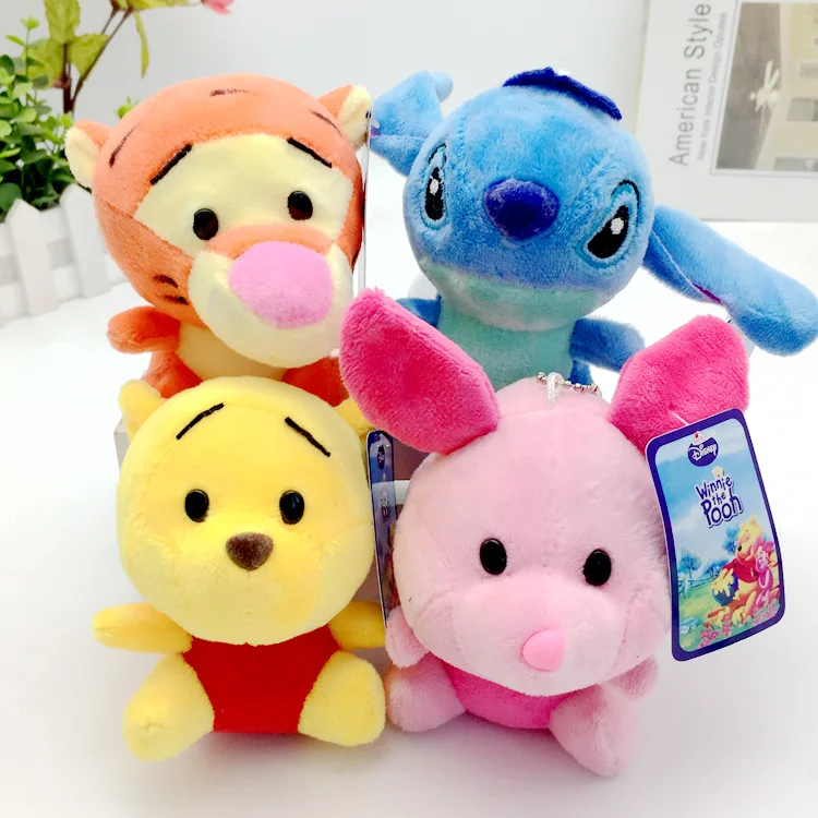 Animal series plush toy backpack pendant doll grabbing machine doll cartoon doll key chain activity small gift