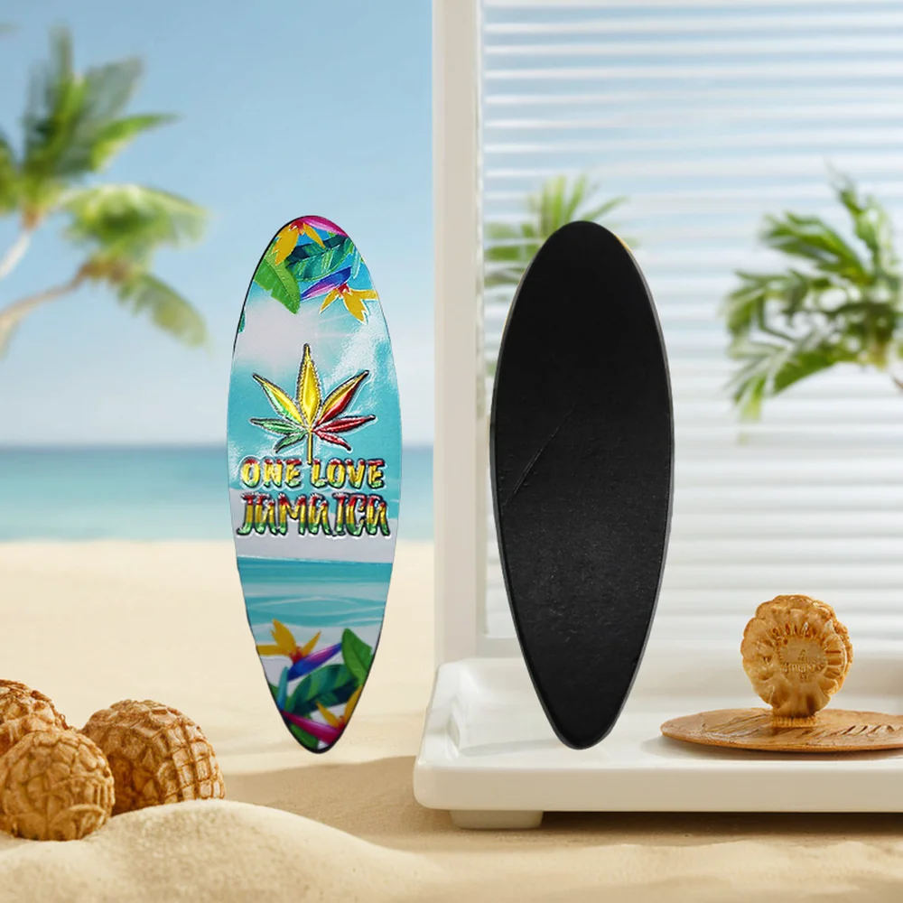 Promotional High Quality Custom Jamaica Folk-style Design Foil Fridge Magnet Fridge Souvenir Gifts for Tourist