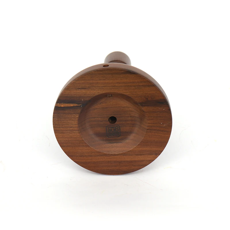 High Quality Stand Base Nature Environmental Round Print Laser Smooth Solid Wood Wooden Lamp Base