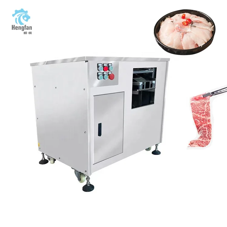Professional meat slicer precision automatic salmon slicing machine fish meat cutting machine Oblique fish filleting machine