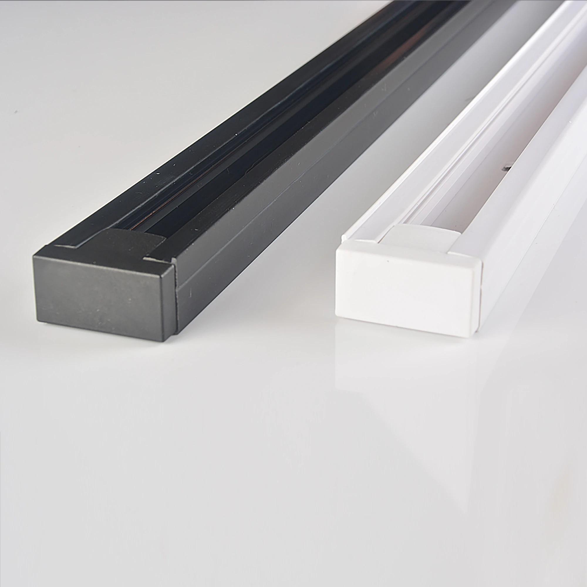 Светодиодная направляющая для трекового светильника, длина 1,5 м, алюминиевая направляющая для прожектора, белая, Черная