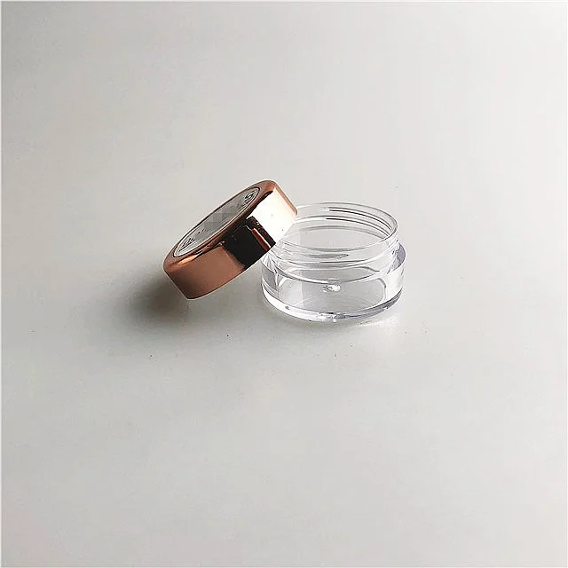 3.5 plastic jar with window  face powder makeup body glitter 3g 5g 10g 15g round nail glitter pot