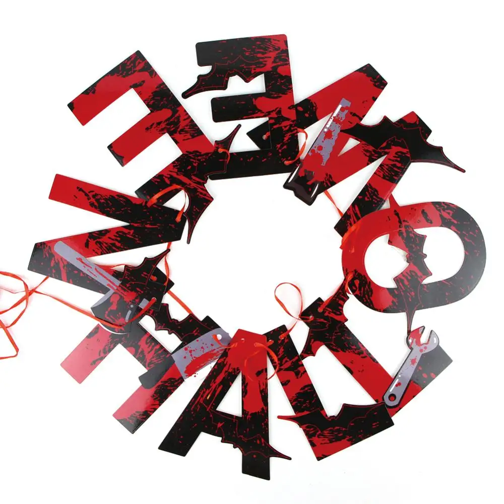 Hot Sale Halloween Craft Home Decoration Halloween Party Hanging Banner Spiral Ornaments Scary Halloween Decoration Outdoor