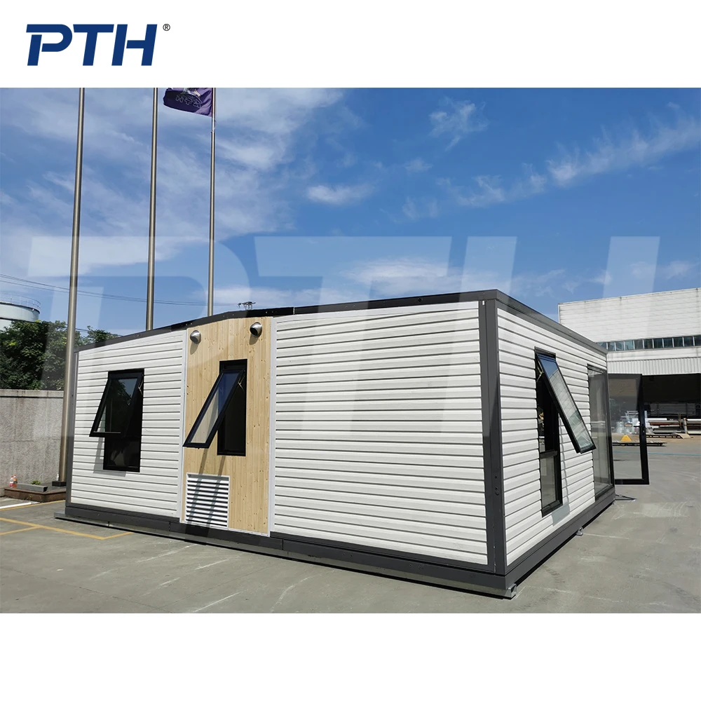 PTH fodable Portable tiny Modular Wooden Prefab garden Steel Structure Living Housing Folding Container Wooden Smart Houses