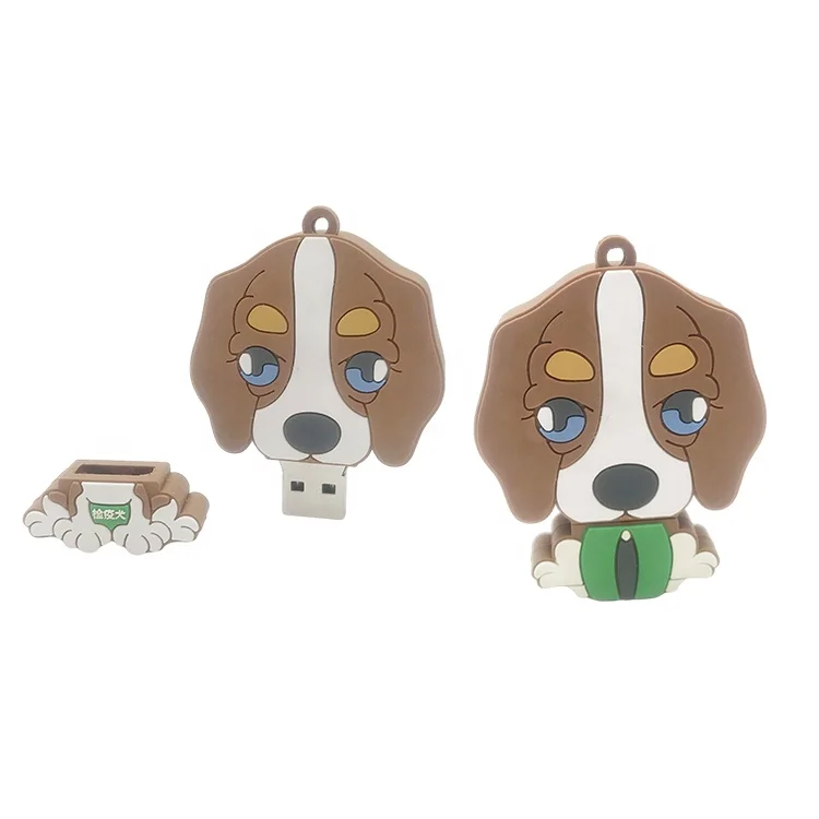 Флеш-накопитель в виде собаки из ПВХ 1/2/4/8/16/32/64 ГБ