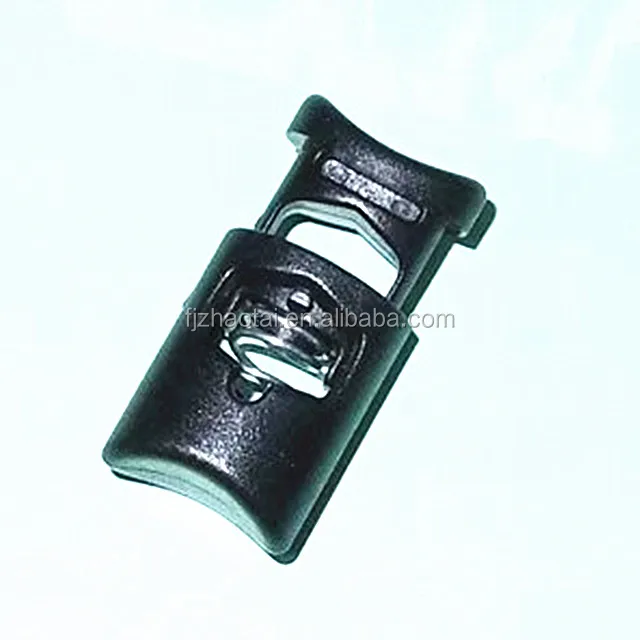 wholesale cord lock stopper elastic ropes cord lock plastic cord rope lock double5mm 7mm  10mm holes stopper