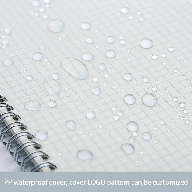 Wholesale Blank horizontal line Grid lattice Paper Journal exercise lined books  Spiral Bound Writing Notebook