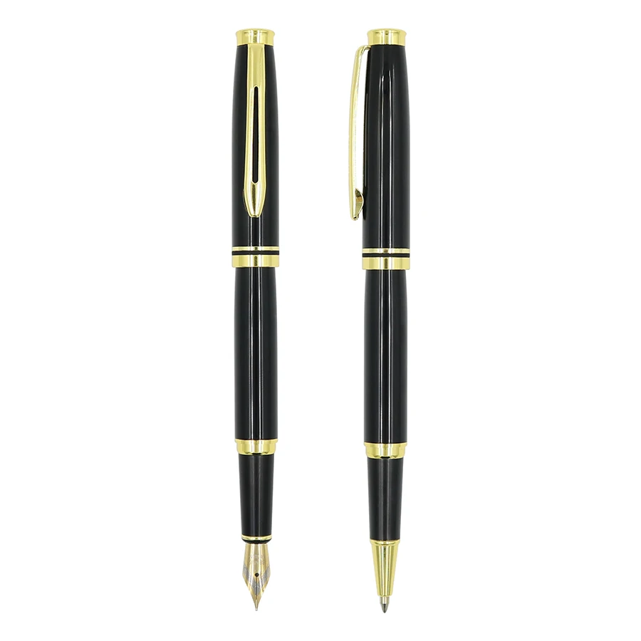 Factory Promotional Bespoke Metal Fountain Pen Roller Pen  Customer Logo Fountain Pen