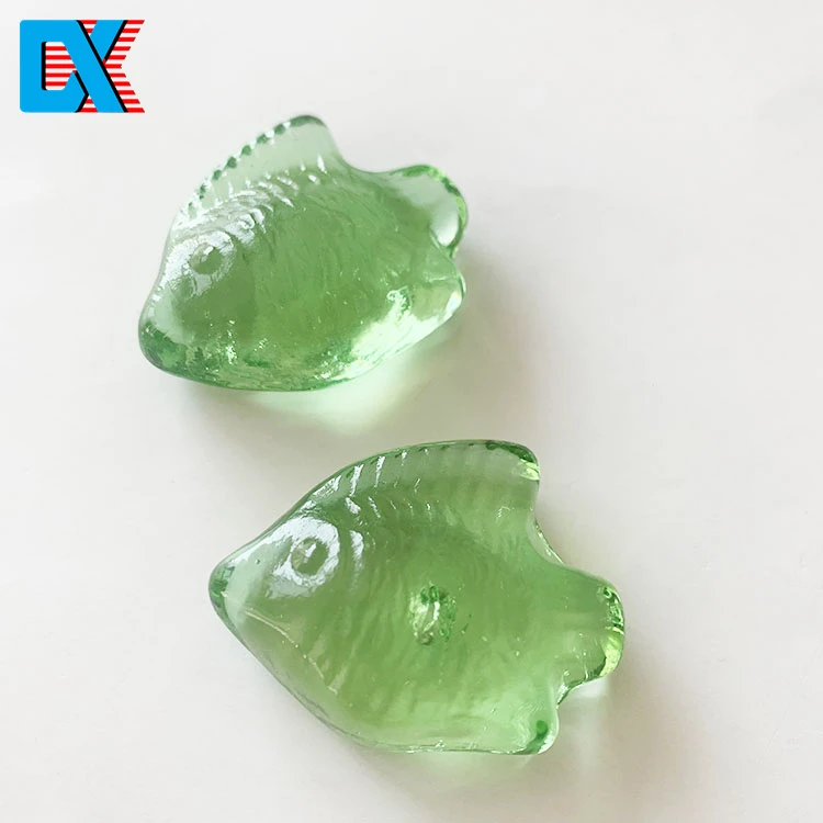 
Glass Pebbles Glossy Home Decorative Vase Fillers Fish Shaped 