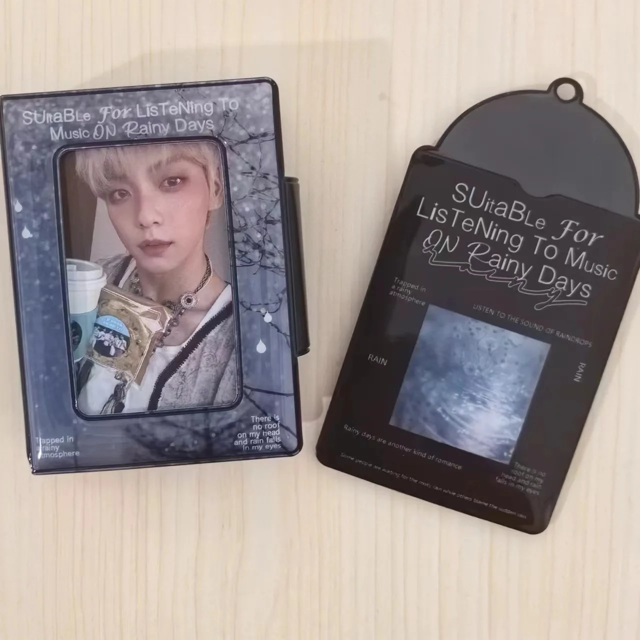 Kpop Cute Coquette Accessory Gift Acrylic Kpop Photocard Card Holder Book Tea Cozy Bow Keychain PC Case Cover Material PVC Paper