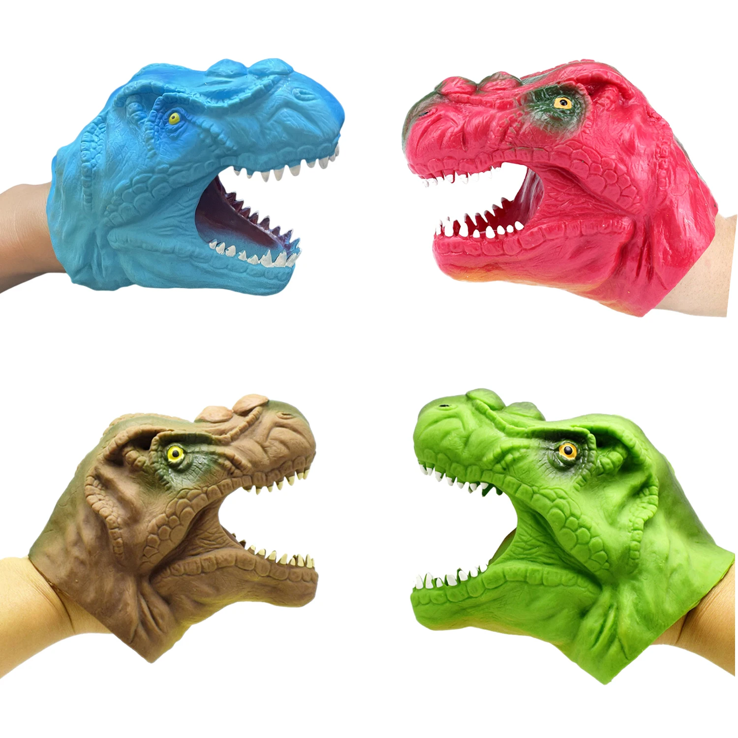 Детская игрушка, мягкий динозавр, ручная марионетка, игрушки