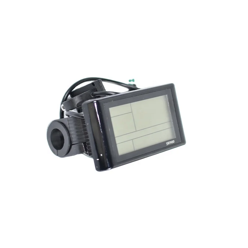 2# Protocol Other Electric Bicycle Parts Meter 48v 72v Sw900 Lcd Digital Display Screen Waterproof Regular Connector