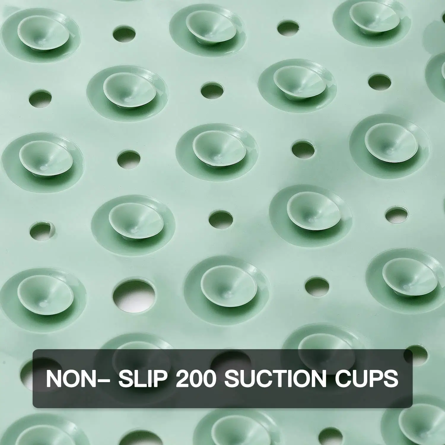 BPA free Original Bathtub Mat Non Slip Bath Mats for Tub Shower Mat with Drain Holes Suction Cups Machine Washable