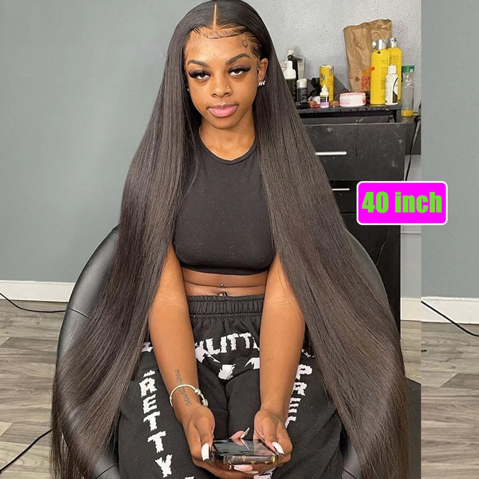 Bone Straight Brazilian Human Hair Lace Front Wig Remy HD lace Wigs Natural Human Hair Wigs for Black Women