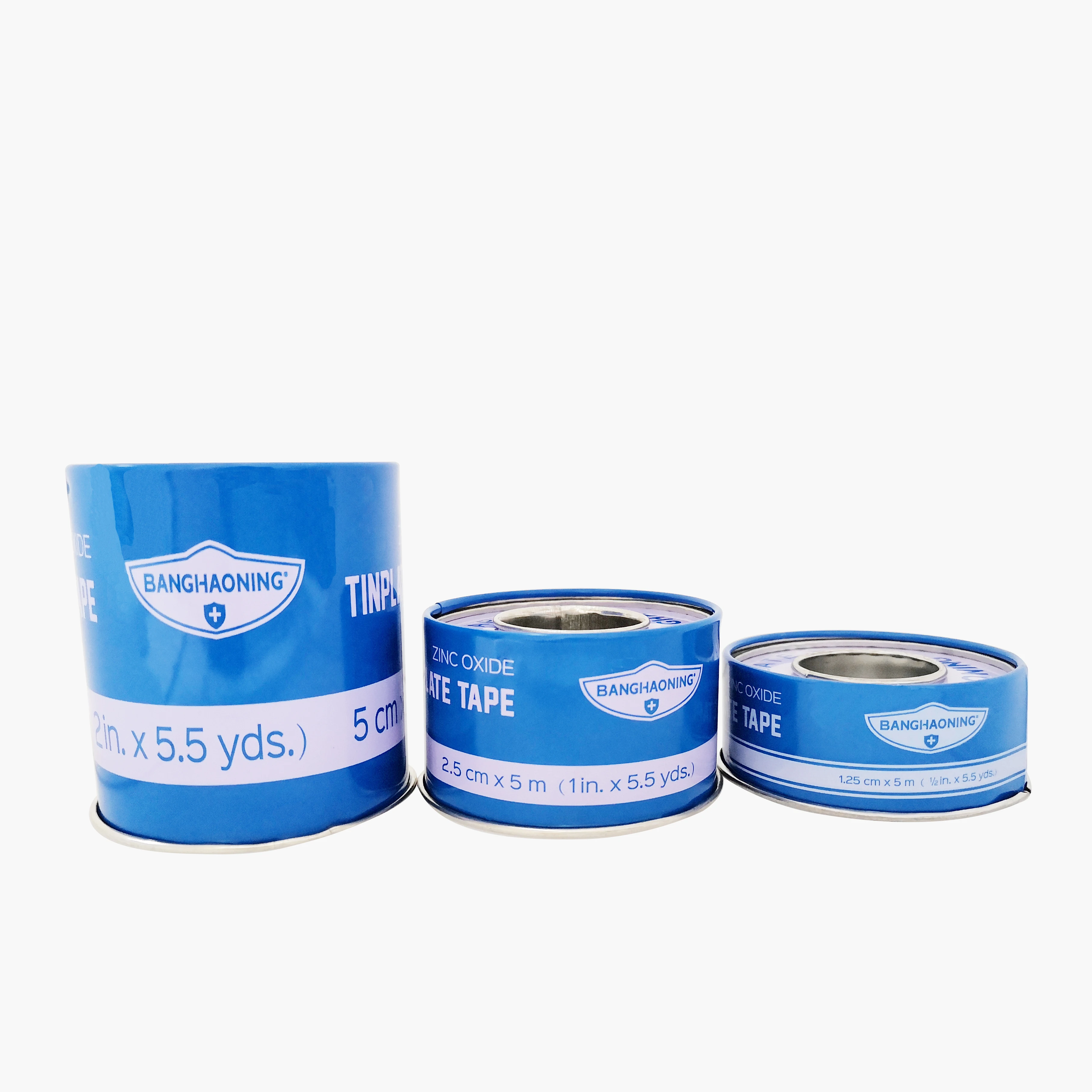 Banghaoning  Zinc oxide adhesive plaster tinplate pack cotton tape