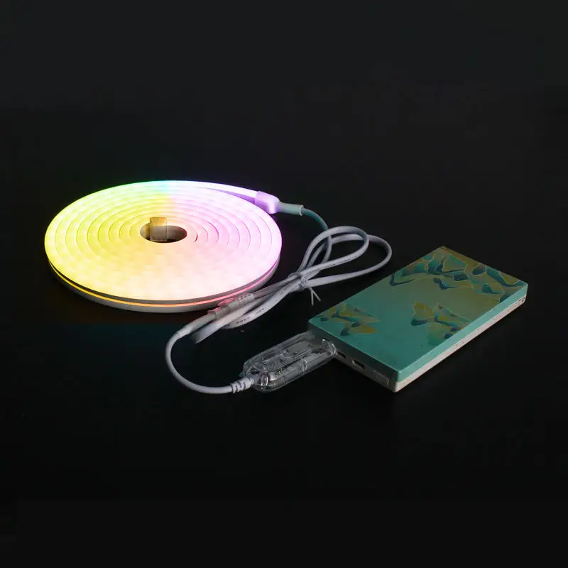 E-Sports room dimming atmosphere light strip APP remote control adjustment strip light 5V USB colorful RGBIC neon light