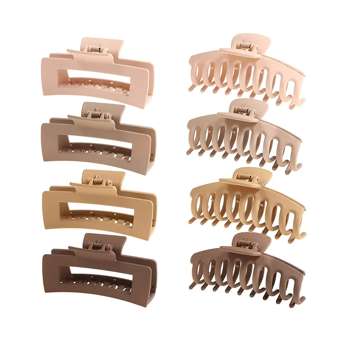 Wholesale Fashion Plastic Hair Claw Clips Non Slip Claw Square Shape Accessories Hairgrips for Girl Women Thick Hair